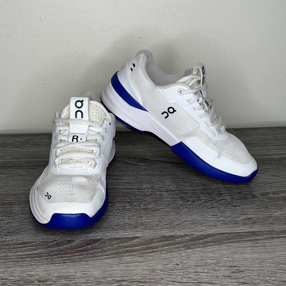 ON‎ Cloud 5 Running Shoes White Blue Men's US 7 EU 38 Tennis Sneakers